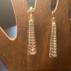 Cone drop earrings